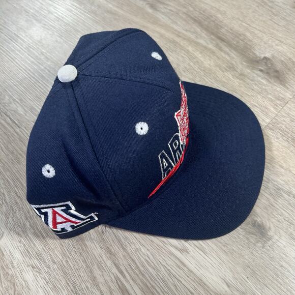 Vintage Arizona Wildcats Hat Snapback College #1 Apparel Blue Wool Blend Cap USA - Picture 7 of 8